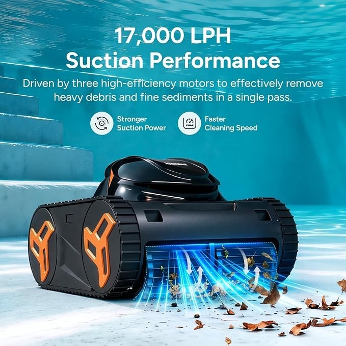 iGarden Cordless Robotic Pool Cleaner Pool Vacuum 6H Runtime for Inground Pools