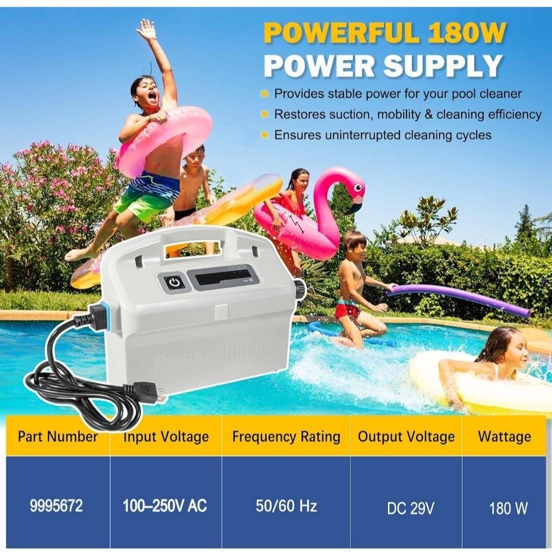 Dolphin Pool Cleaner Power Supply 9995672-US-ASSY 180W 4-Pin for Nautilus DX3 M3