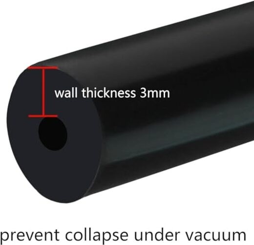 Black Silicone Vacuum Hose 3mm+4mm+5mm+6mm+8mm+10mm Inner Diameter