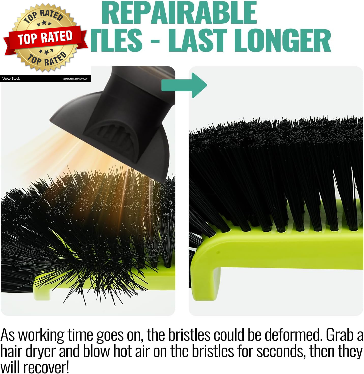 18&Prime; Pool Brush Head for Cleaning Swimming Pool Walls