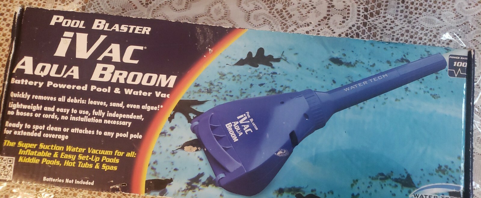 water tech pool blaster ivac aqua broom – new in box