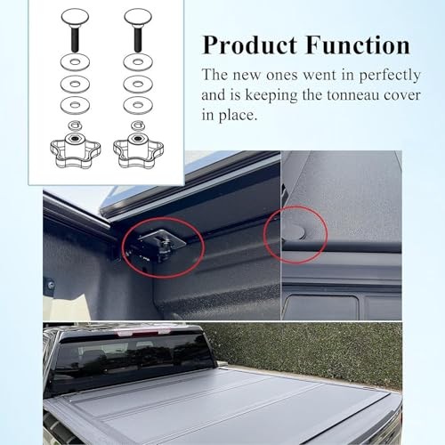 Tonneau Cover Clamp Service Kit, Replacement for BAKFlip MX4 G2 2 pcs 254A0001