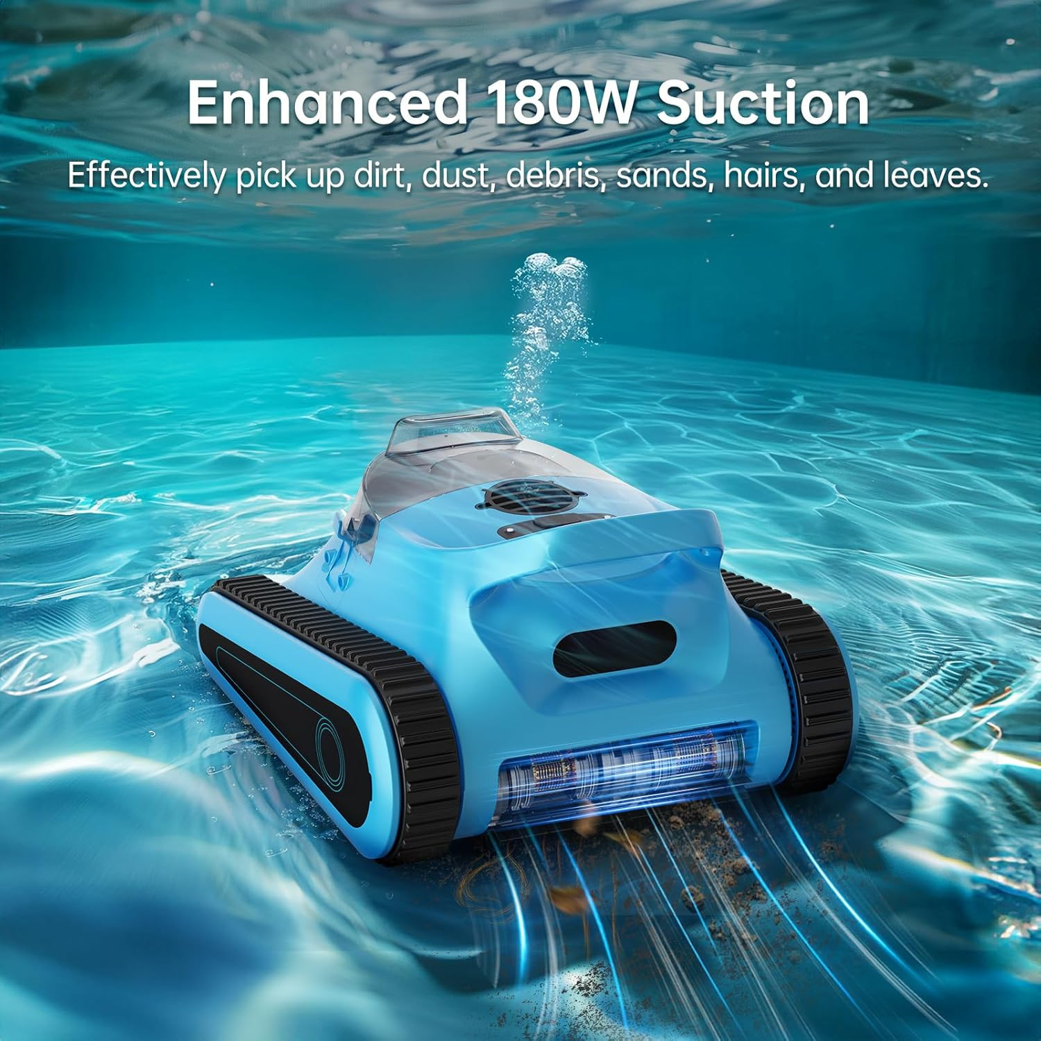 Automatic Pool Cleaner Wall Floor Waterline Cleaning for Inground Swimming Pools