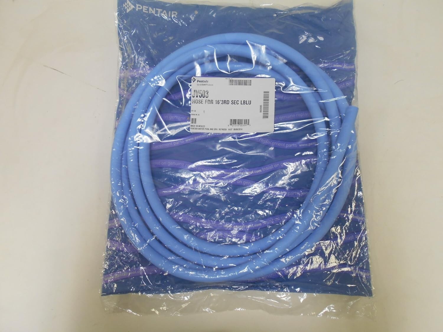 Kreepy Krauly Pool Cleaner 16&prime; Feed Hose, Light Blue Pentair (JV503)