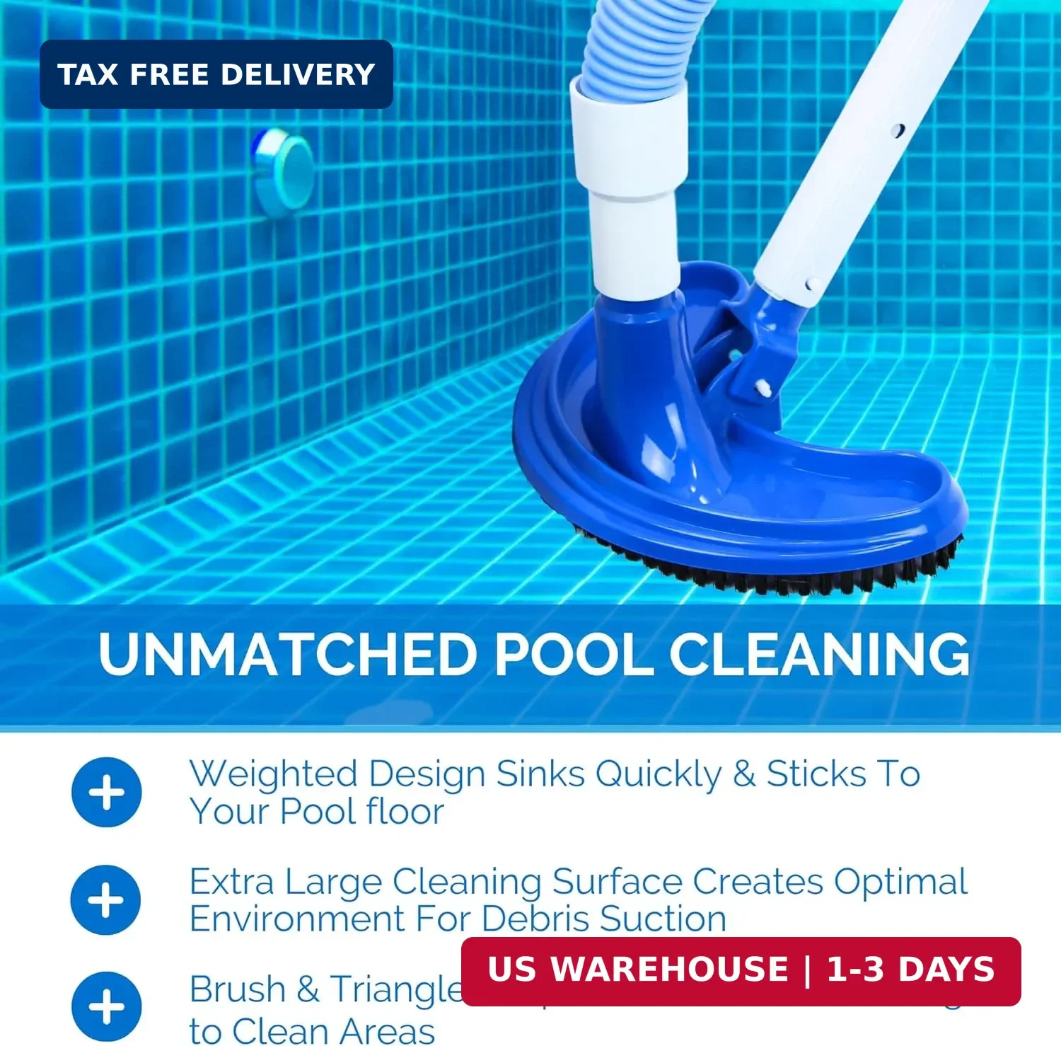 Manual Pool Vacuum Head Attachment For Inground&Above Ground Pools,Pool Vac Head