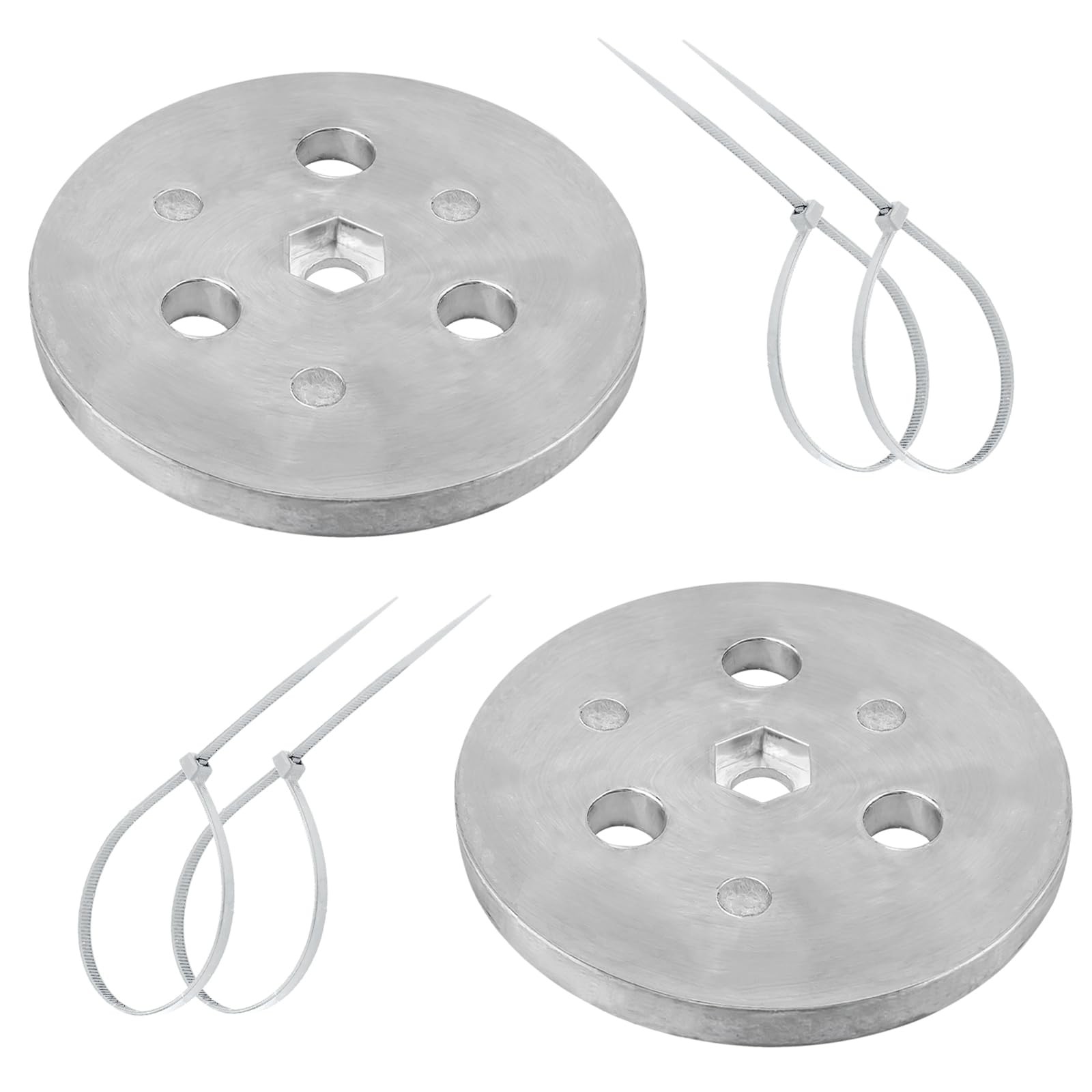 Pool Skimmer Zinc Anode Weight Plate Anti-Electrolysis Sacrificial Anode 2 Pcs