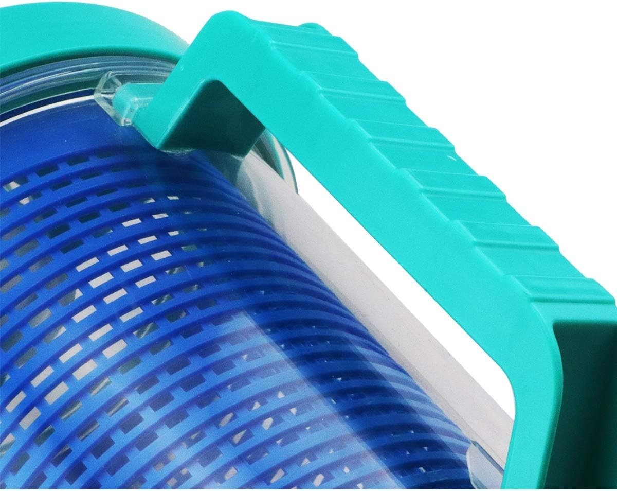Portable Pool Leaf Canister with Clear Design & 5 Skimmer Socks – Solar Powered