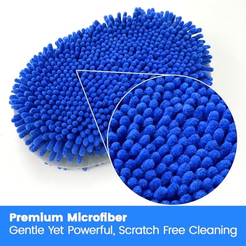 41&Prime; Car Cleaning Brush with Telescopic Handle—Aluminum Alloy Long Rod—Long Rod
