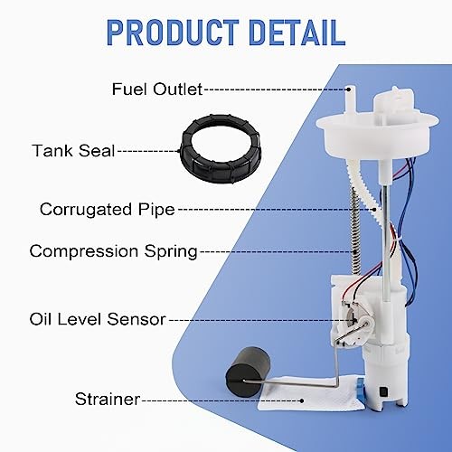 2205502 Fuel Pump Assembly replacement for Polaris RZR 900 EPS/XC/S EPS 2015
