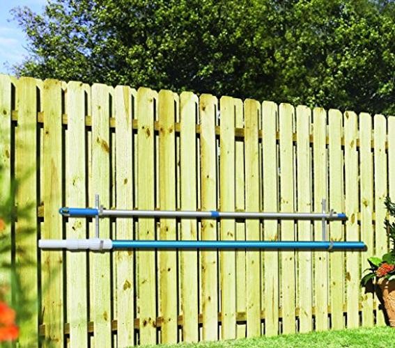 Pool Pole Hanger Premium 4pc Aluminium Holder Set, Ideal Hooks for Telescopic
