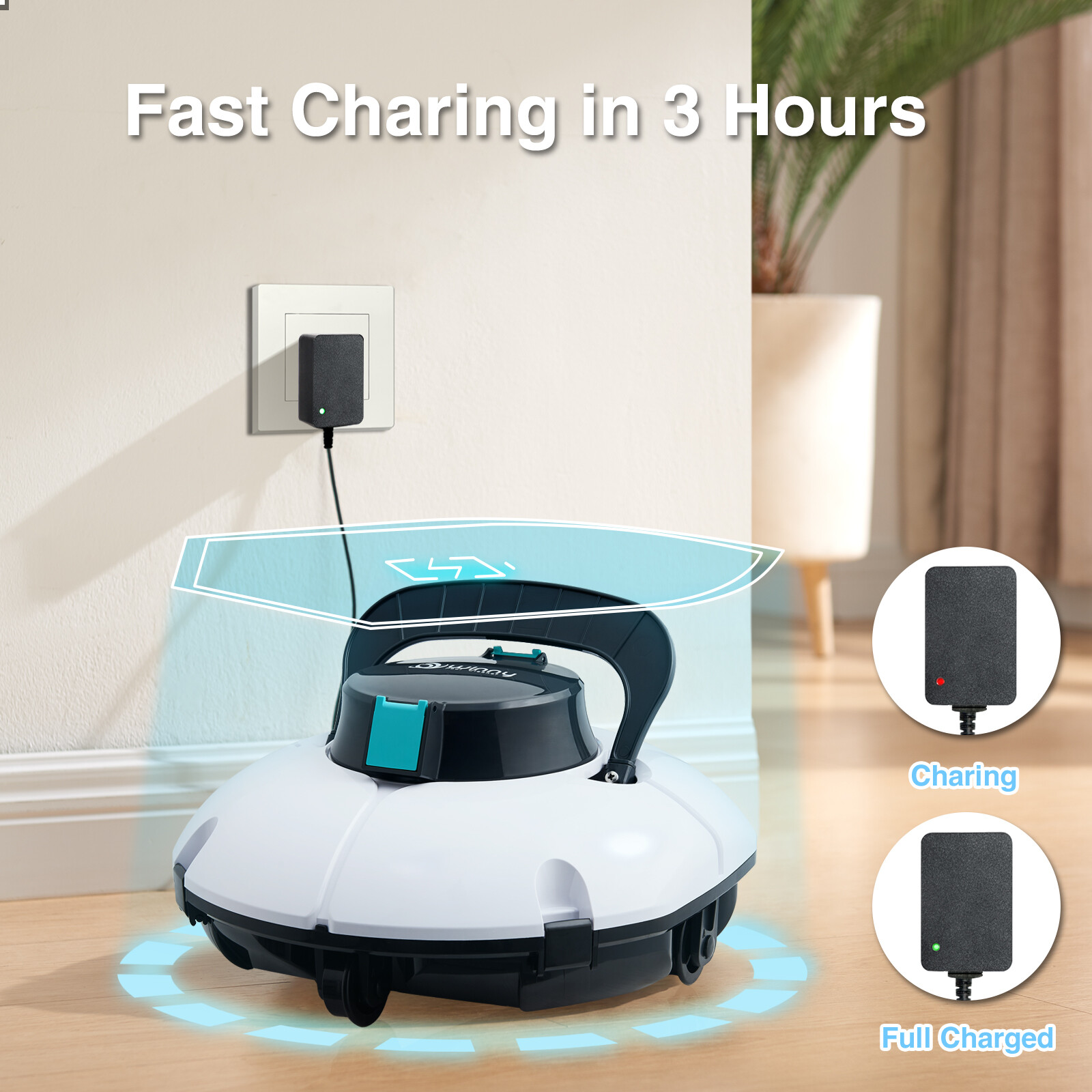 Upgrade Cordless Robotic Pool Vacuum Cleaner Above Ground Pools Robot
