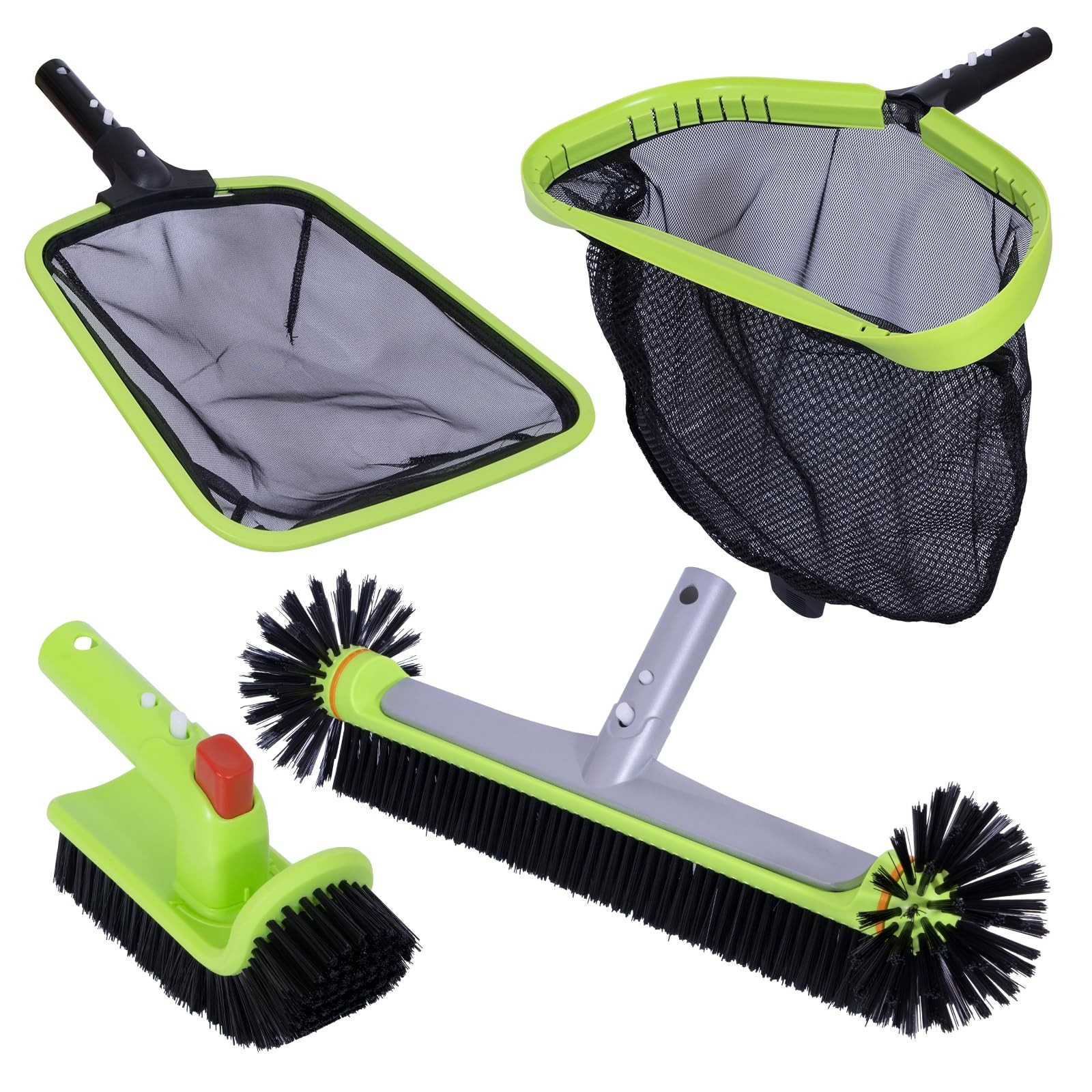 Sepetrel Deluxe Swimming Pool Cleaning Kit Kit, GREEN