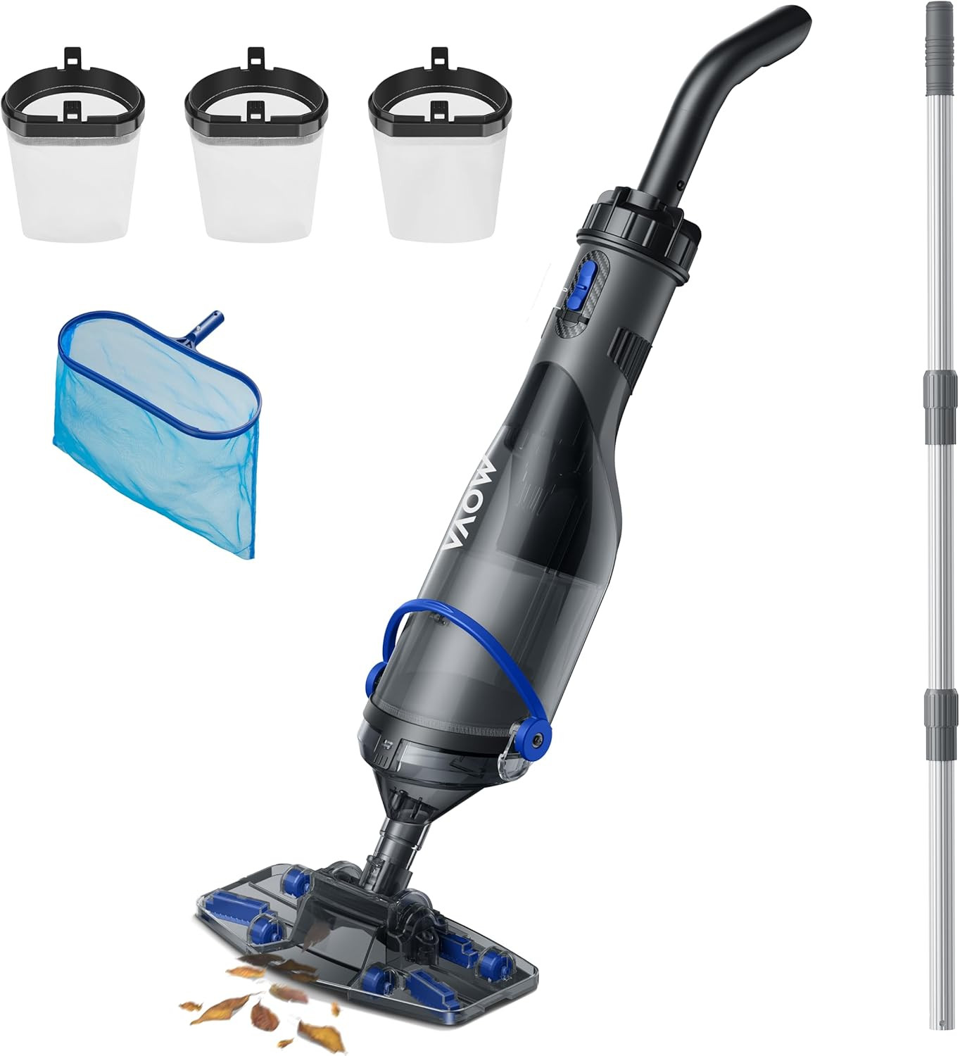 Handler V10 Cordless Pool Vacuum – 60Min Runtime, 18.5 GPM Suction, All Pools