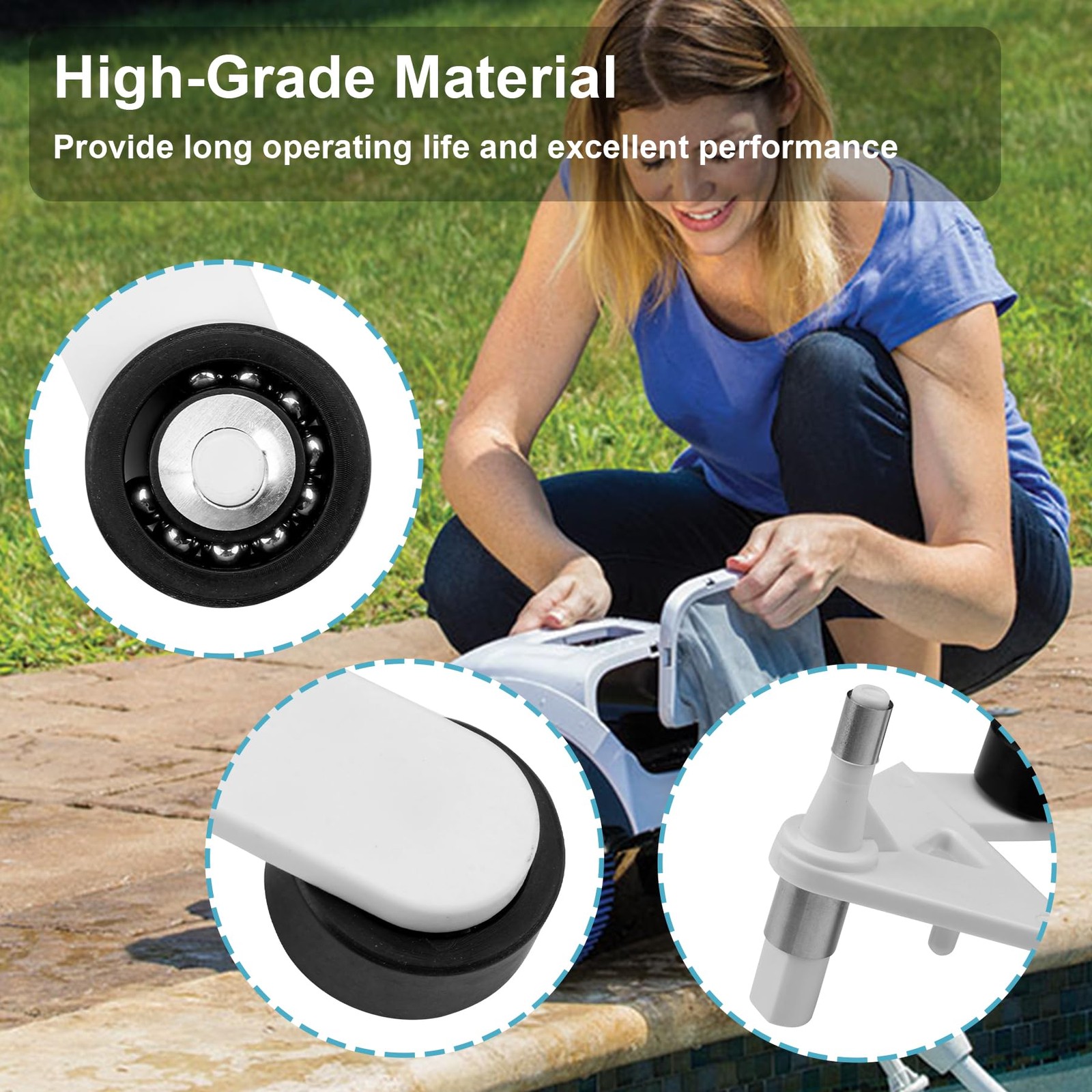 AXV621D Universal Pool Cleaner A-Frame Kit, Compatible black