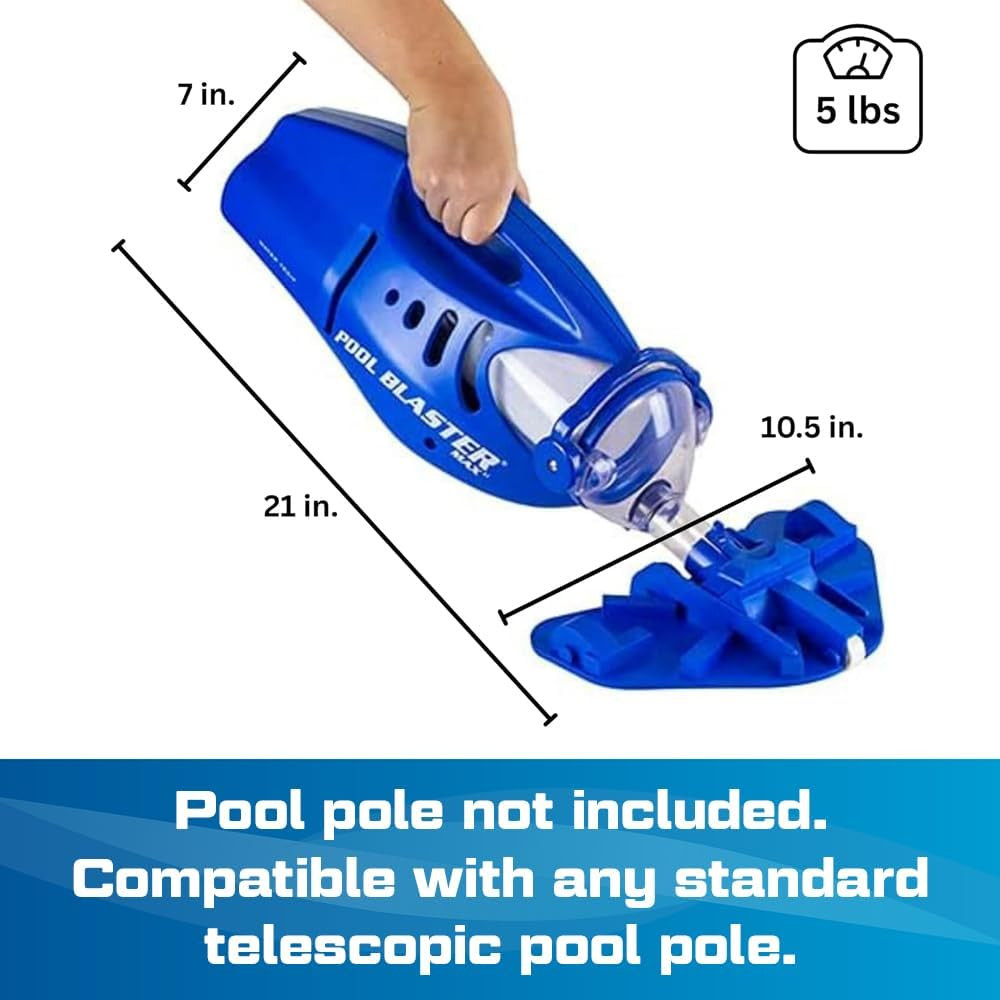 Max Cordless Pool Vacuum for Deep Cleaning & Strong Suction, Handheld Rechargeab