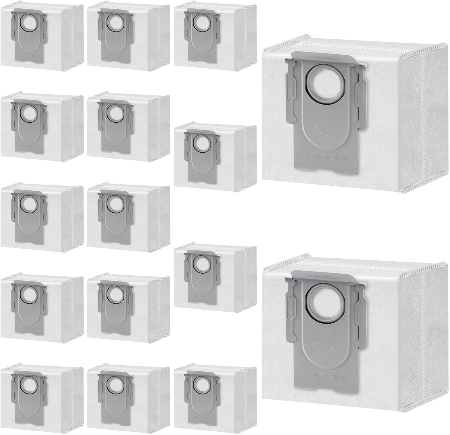 16 Packs Q10 Q7 Q5 Bag Replacement for Roborock Q10 S5+, Q7 M5+, Q5 Max+, 3.6L V