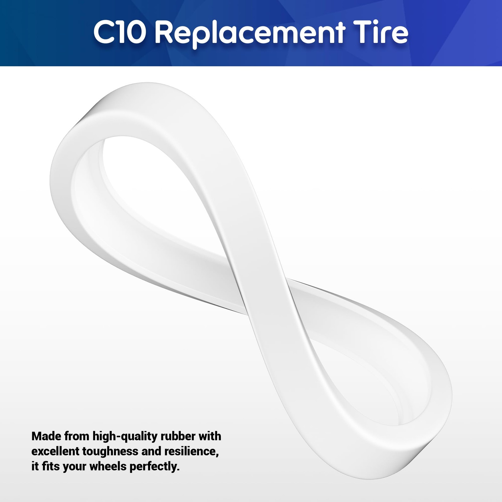 Pool Cleaner Replacement Tires for C10, Fits Models 180, 280, 360, 380 3 Pack