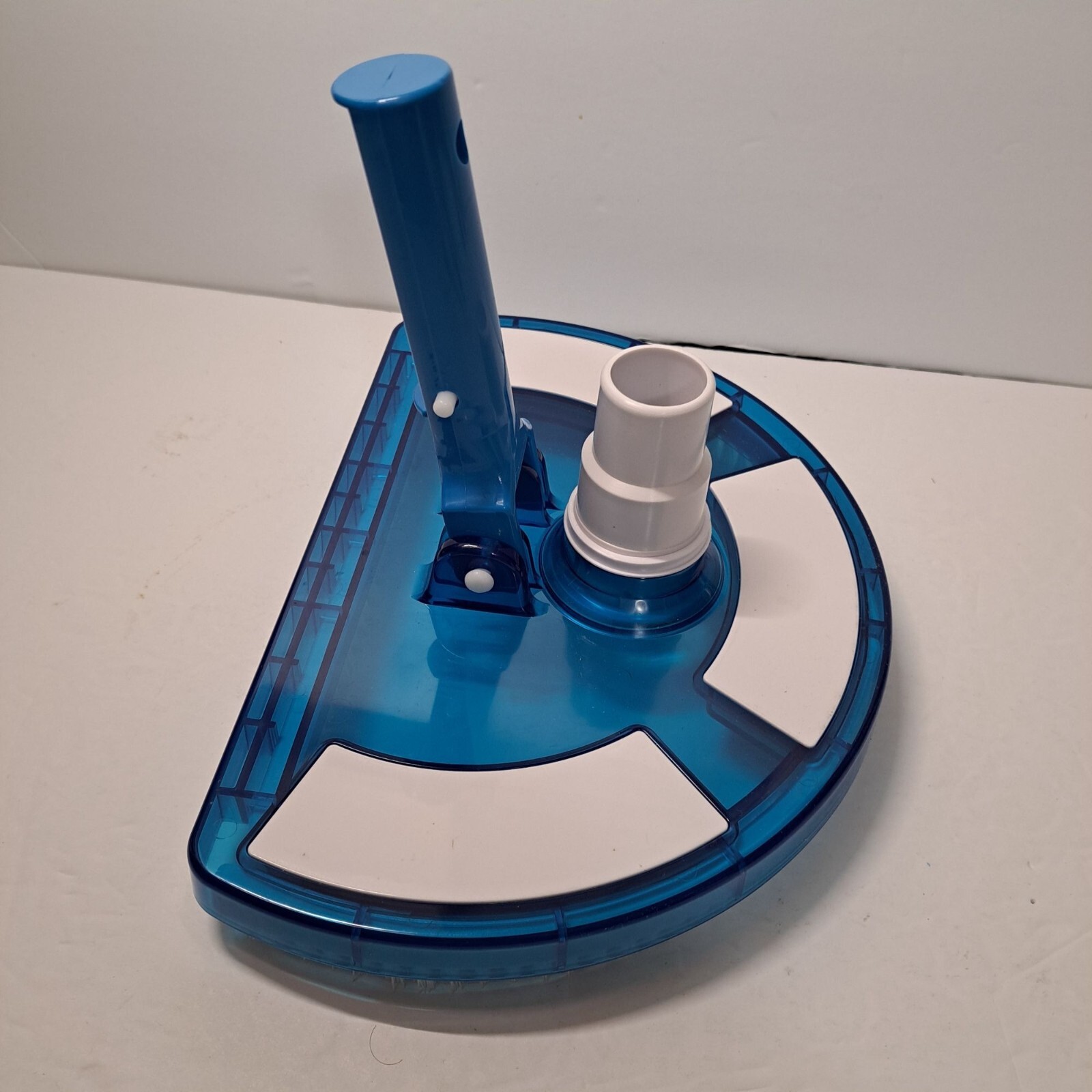 USP Pool Vacuum Brush Head Curved Half Moon Body 10×7&Prime; Swivel Connect VH-709