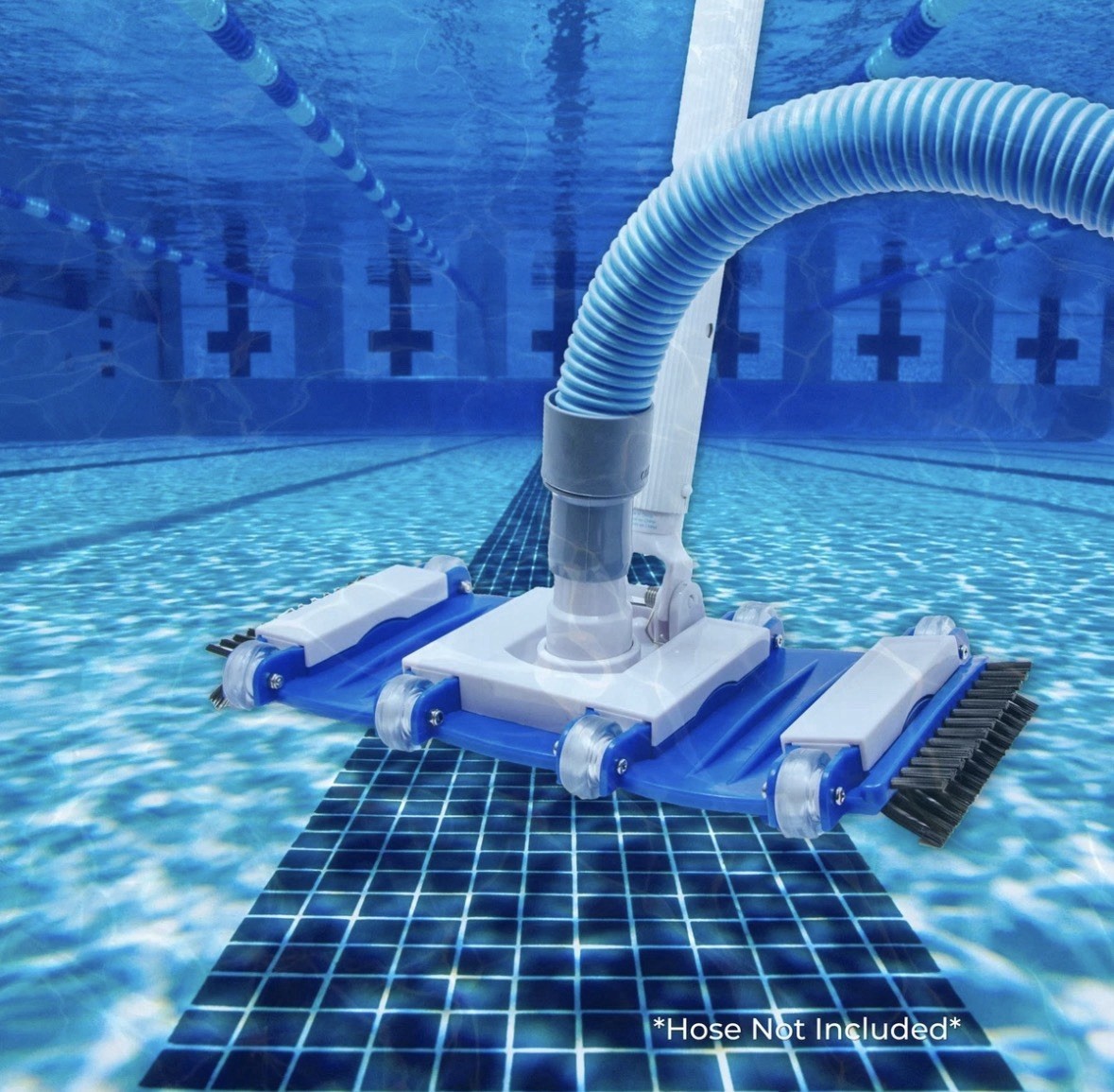 Swimline HydroTools 8165 Swimming Pool Flexible Weighted Vacuum Head w/ Brushes