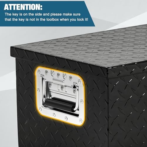 30 in Heavy Duty Aluminum Tool Underbody Box, Waterproof 30*13*10 – Black