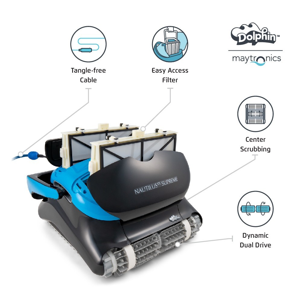 Dolphin Nautilus CC Supreme robotic pool cleaner 88881083-PC