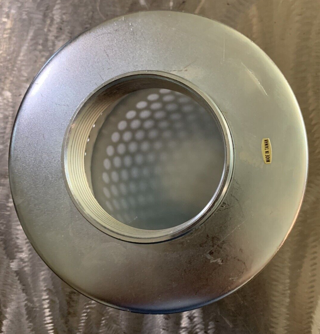 (2 Pack) Apache 70002507 Rust-Resistant Plated Steel Suction Strainer, Silver