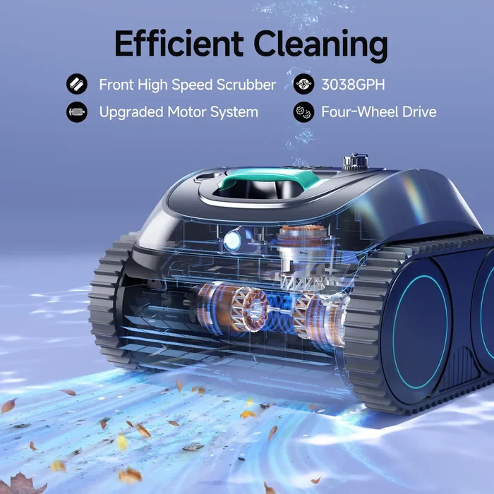 WYBOT C1 Pool Cleaner Wall Climb Cordless Robotic Pool Robot In-Ground Pools NEW