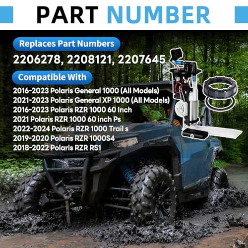 2206278 Upgraded Fuel Pump Assembly Compatible with Polaris General 1000 2016
