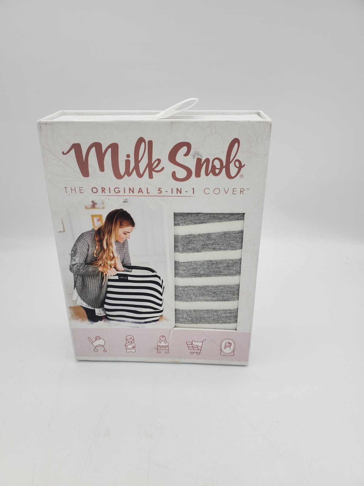 Milk Snob – The Original 5-in-1 Cover – Black/White (Stripe Design)