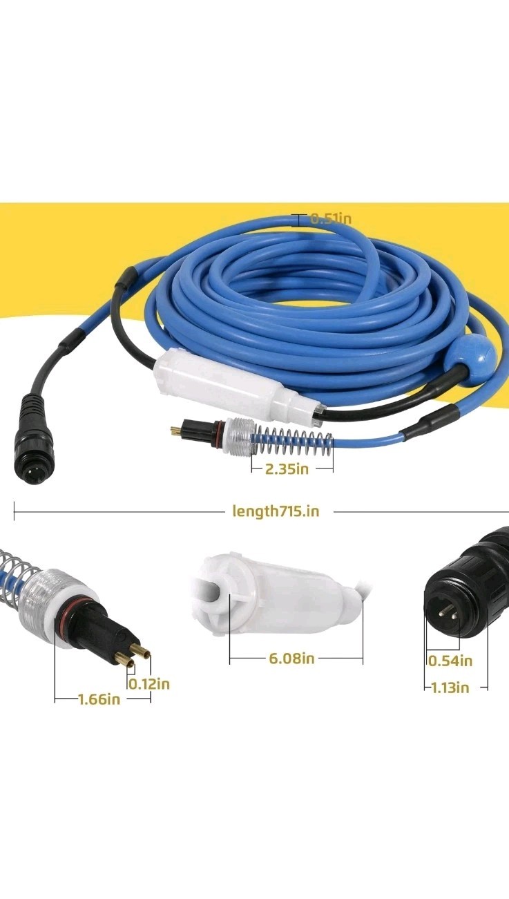 9995861 Cable & Swivel 2 Wire Replacement for Dolphin Nautilus, DX3, Endeavor