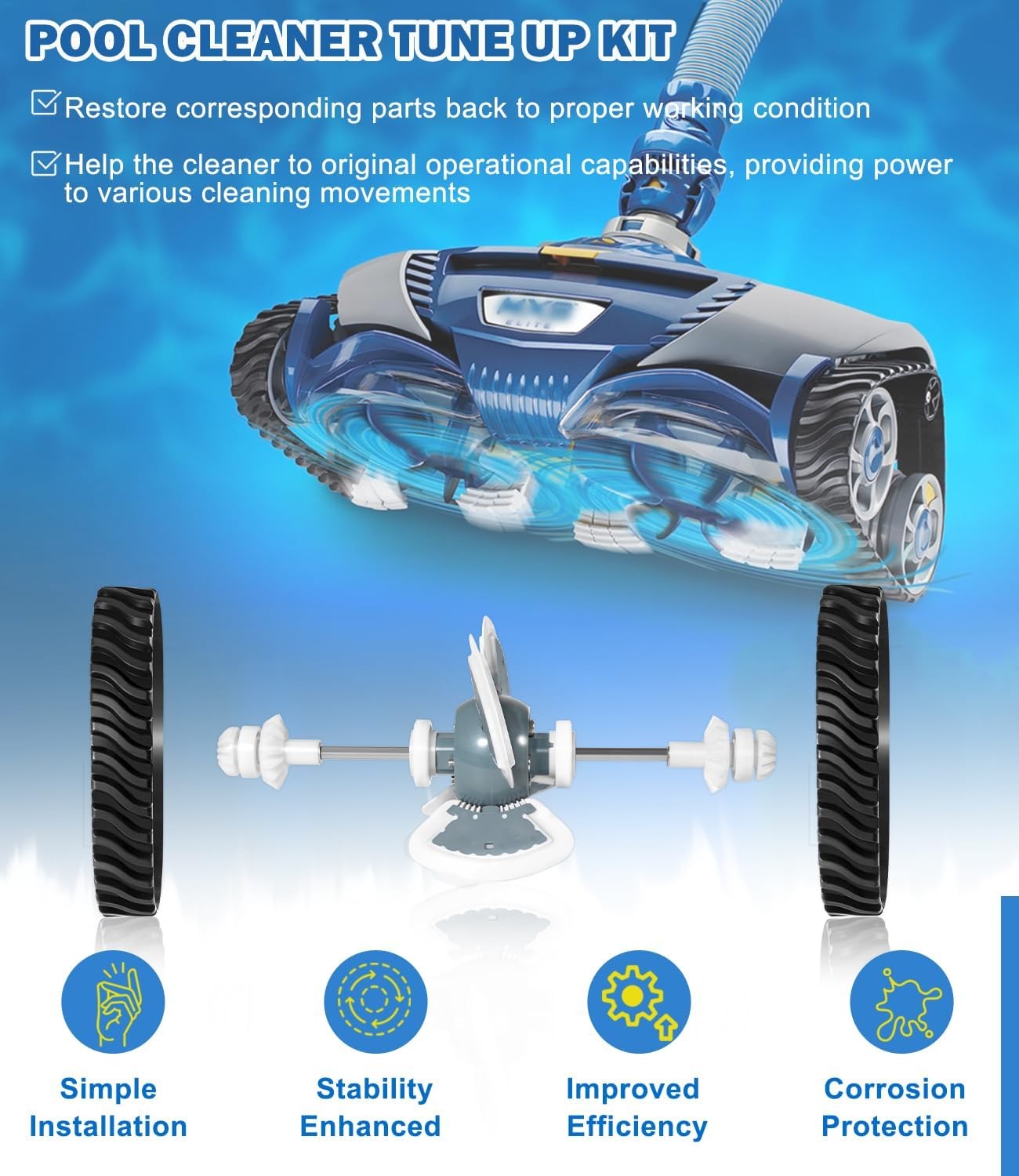 Tune Up Kit for Zodiac Baracuda MX6, MX6 Elite, MX8, MX8 Elite Pool Cleaner