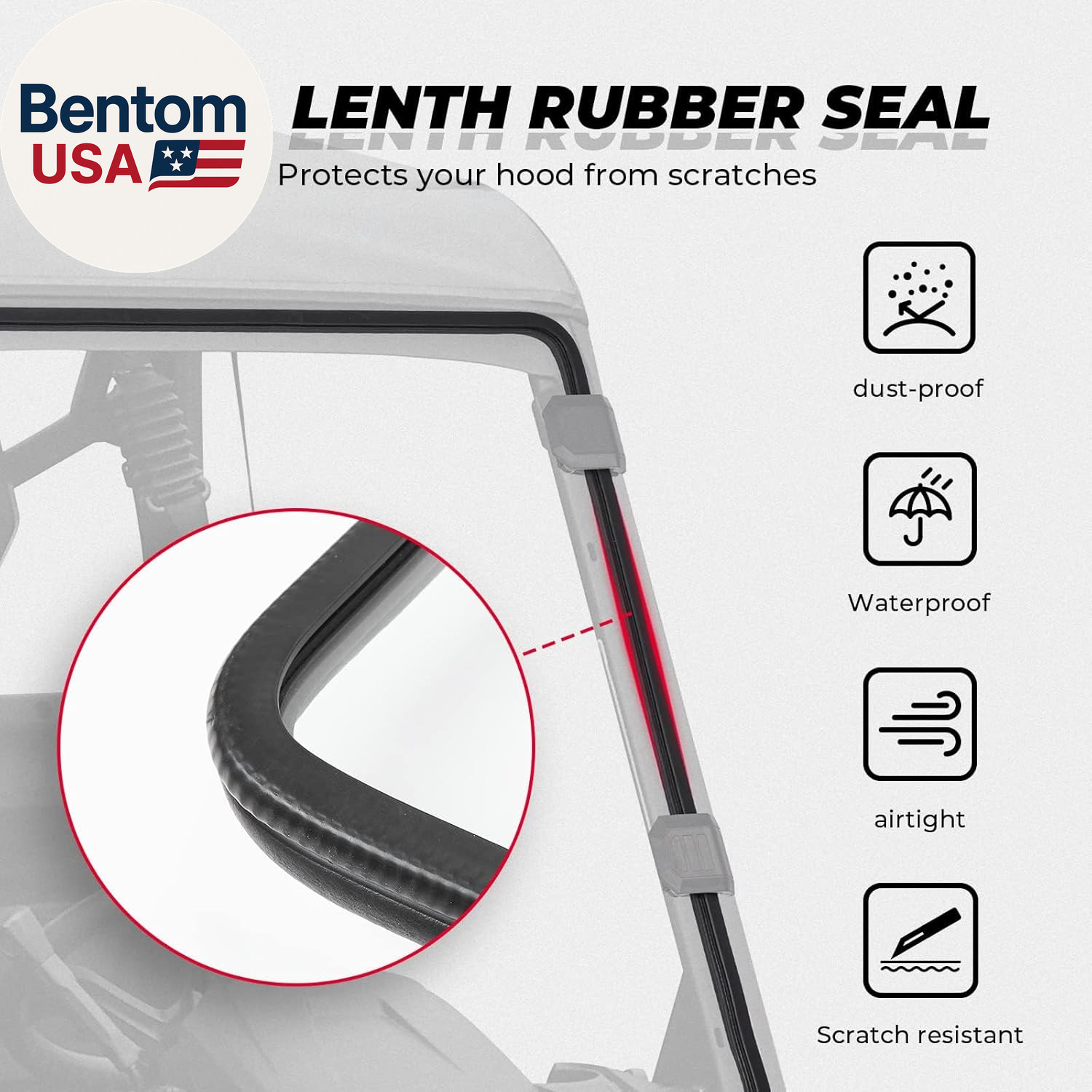 UTV Front Full Windshield SXS Front Windscreen Slide-Vent Polycarbonate Wind Scr