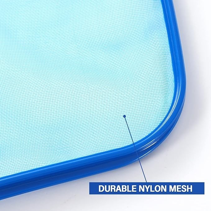 Pool Skimmer Net with Plastic Frame and Fine Mesh for Cleaning