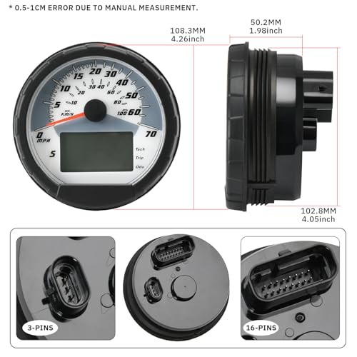 3280431 ATV Speedometer Gauge Cluster Assembly Compatible with Polaris