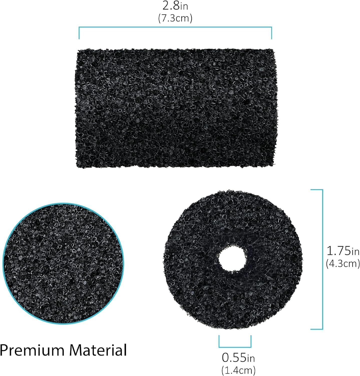 for Polaris Pool Cleaner Parts, 12 Pack Sweep Hose Tail Scrubbers Replacement…