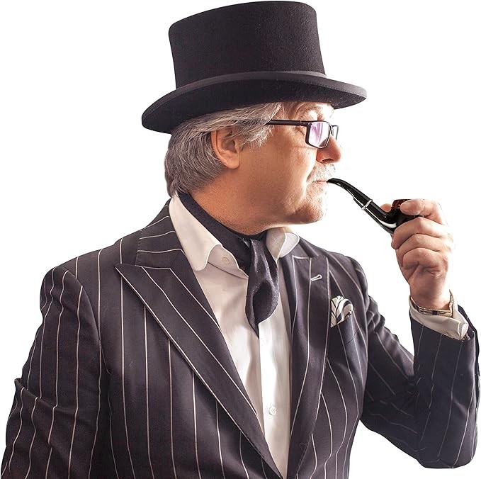 5.5 Inches Fake Cigar Smoke Pipes for Smoking – Costume Prop Pipe Toy – Detectiv