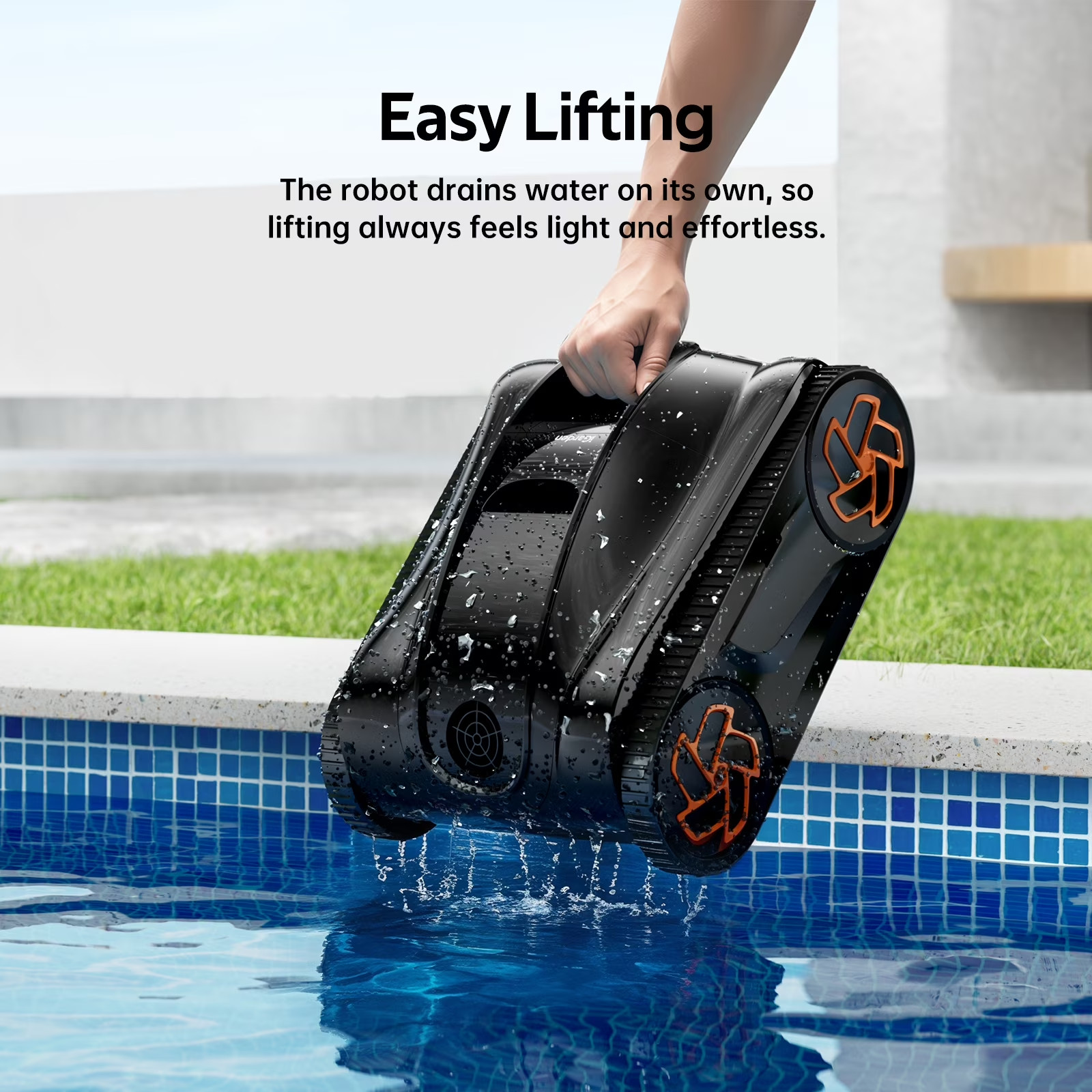 iGarden KN35 210Min Runtime APP Control Robotic Inground Pool Cleaner Vacuum