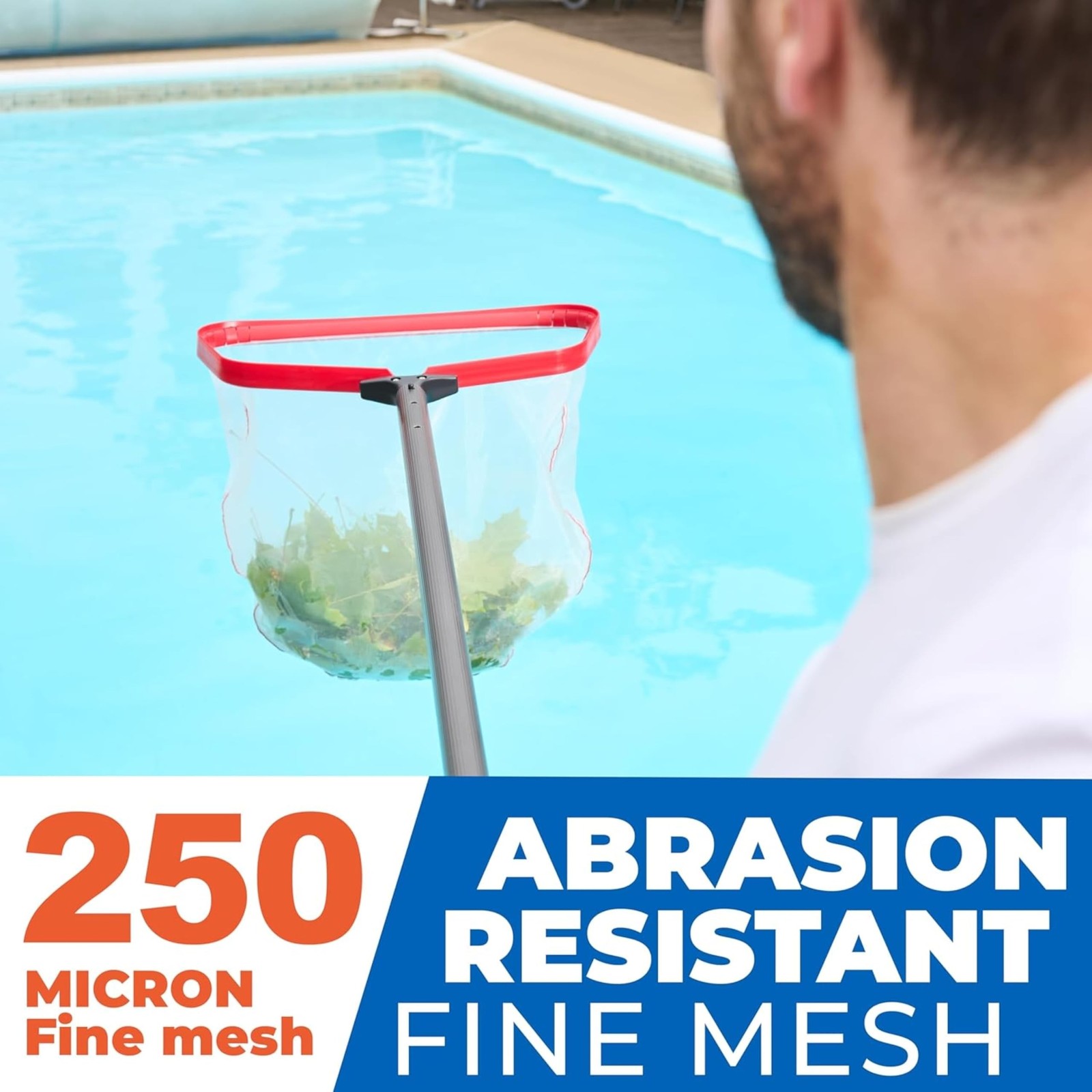 ProTuff 17&Prime; Silt Net Pool Skimmer – 2 Year Unconditional Free Replacement