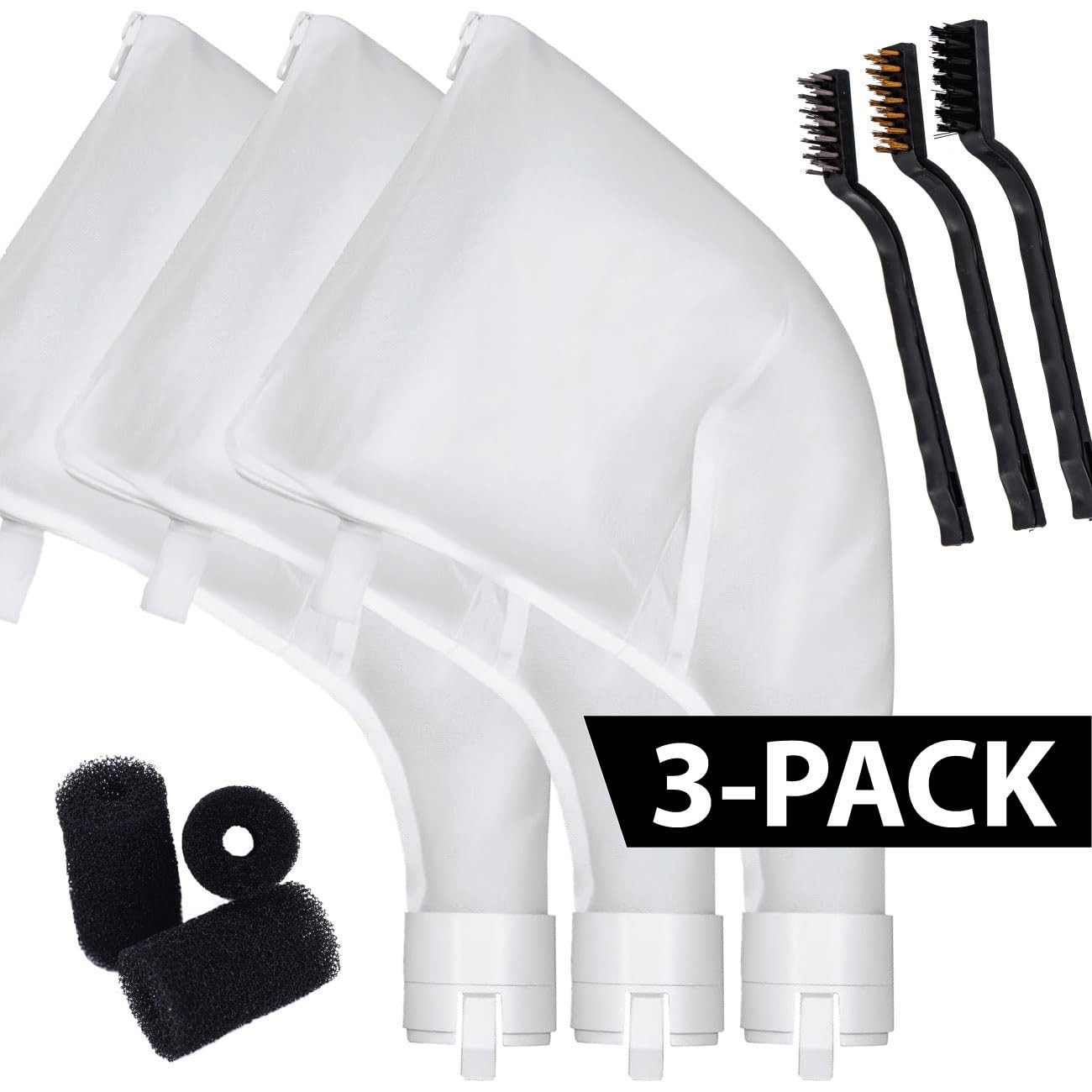 Pool Cleaner Replacement Bag [QuikCATCH] with Zipper [2-Pack]| Zippered and C…