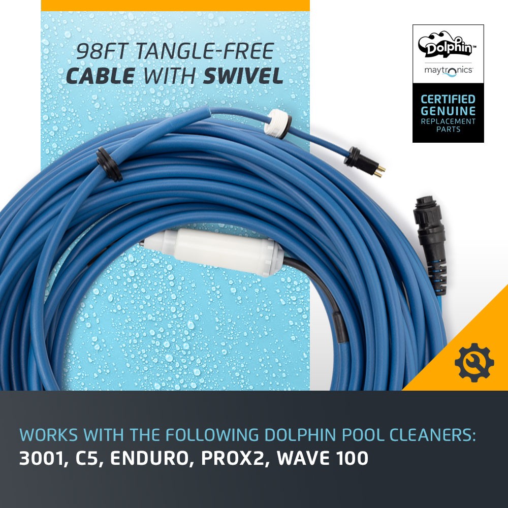 Durable 78 FT Blue Cable with Swivel for Tangle-Free Operation