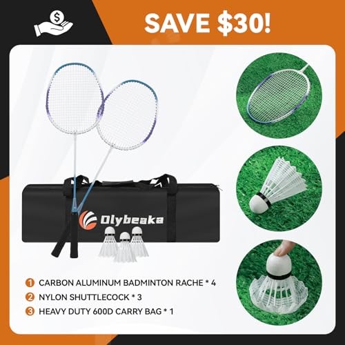 12ft Black Anti-Sagging Badminton Net Set for Backyard Beach