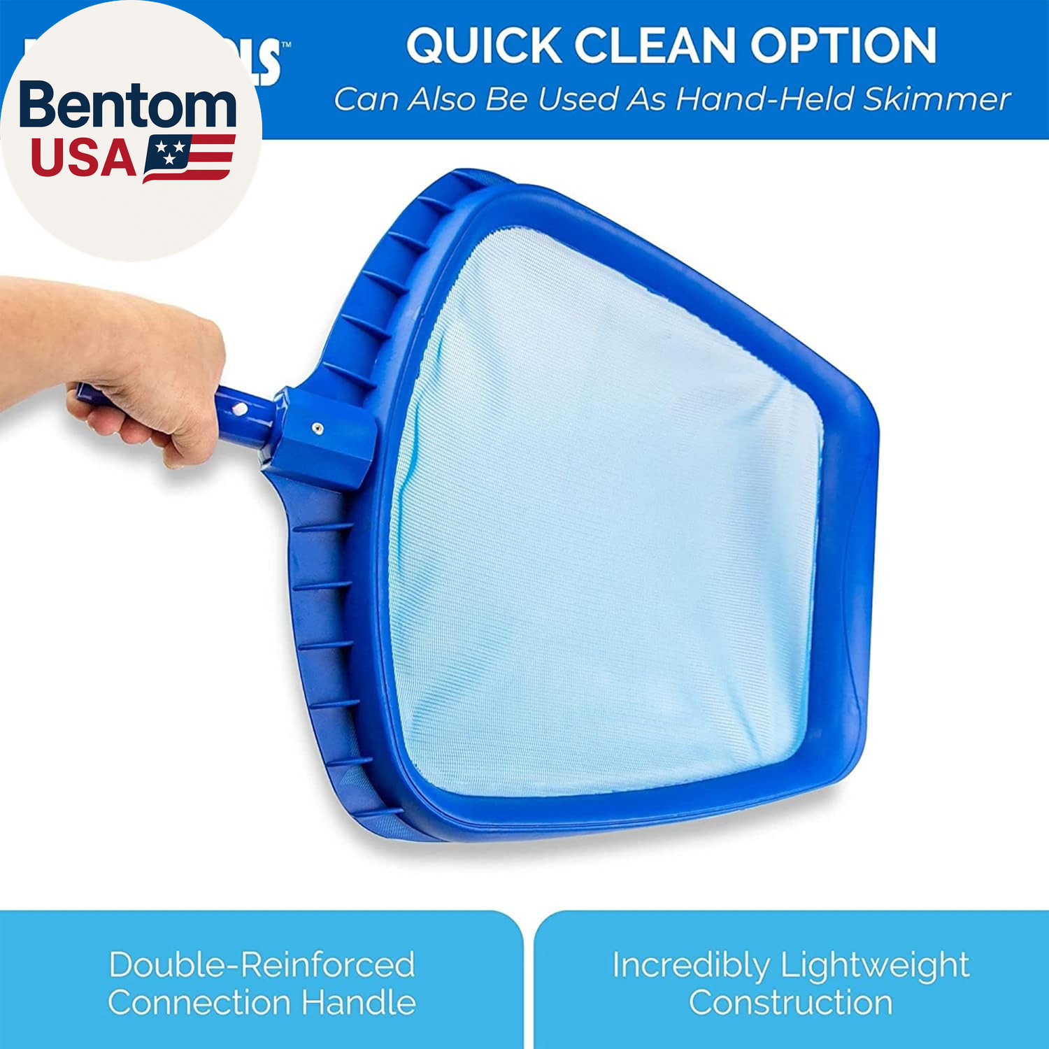 8039 Premium Extra Strong Leaf Skimmer Net Head Cleaner for Swimming Pool Spa Fo