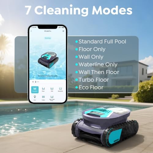 TALOSBO BRINBO Pleco PRO Cordless Robotic Inground Pool Cleaner Vacuum: Purple