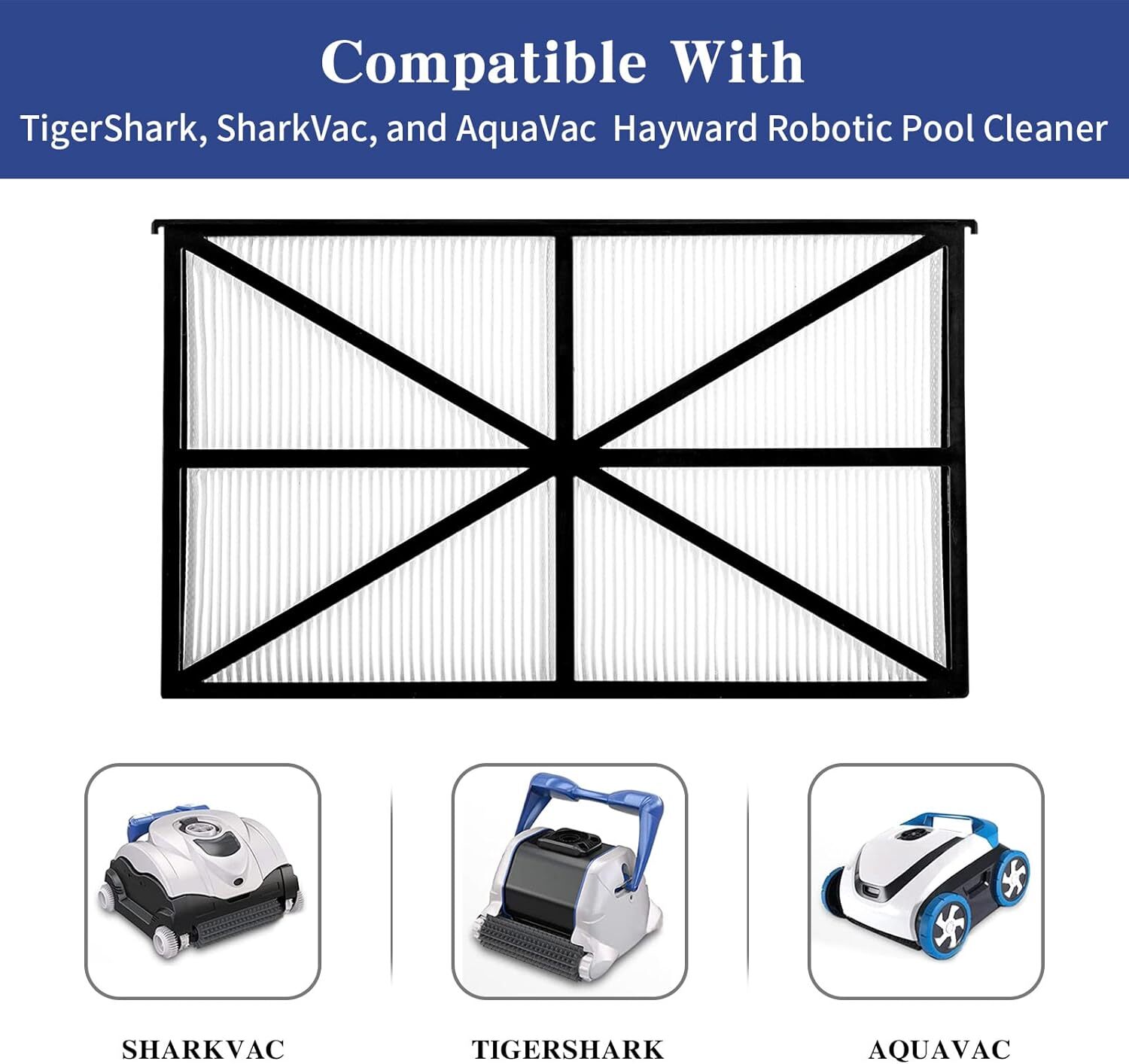Ultra Fine Filter Compatible with TigerShark, SharkVac & black and white