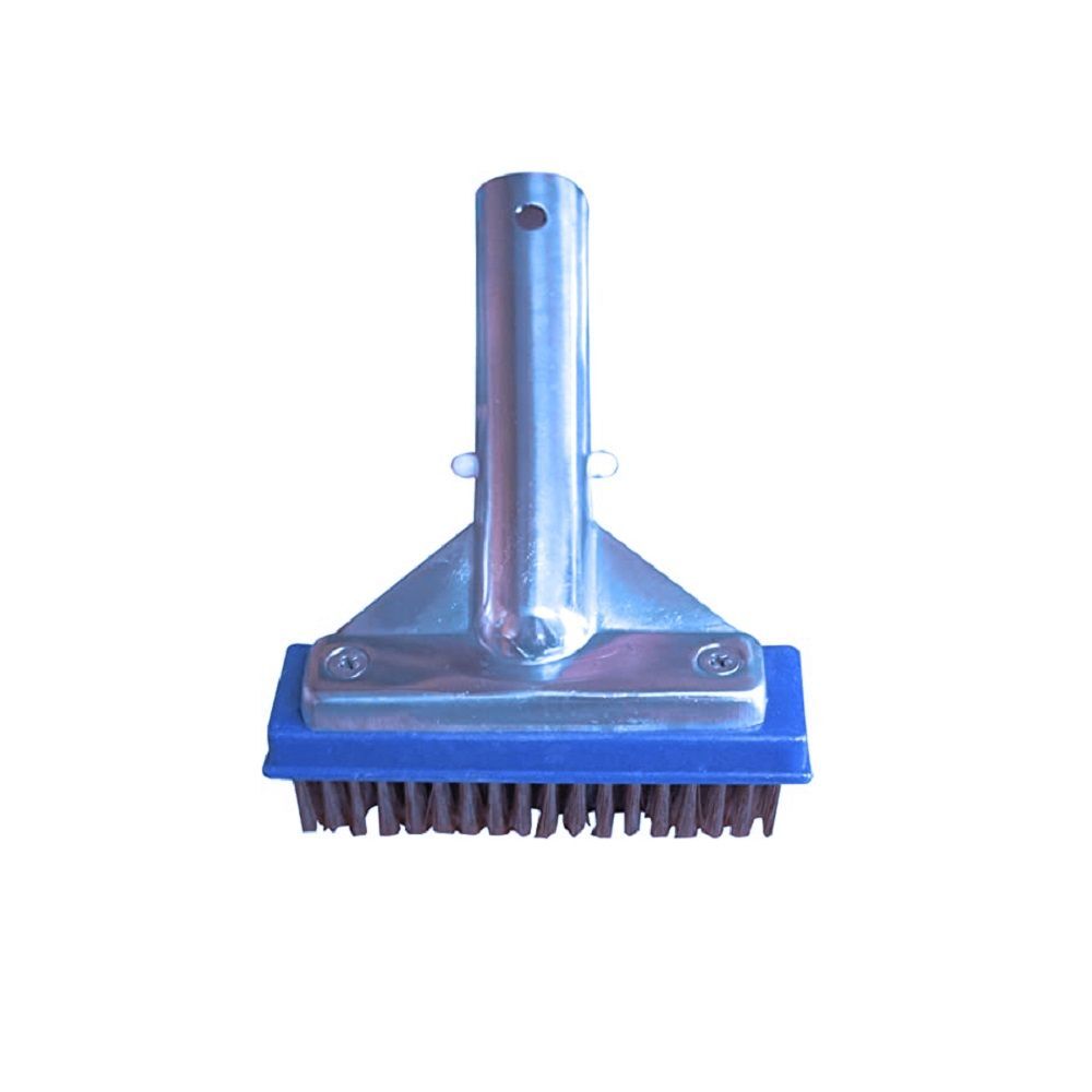 Pooline 5&Prime; Stainless Steel Pool Brush with Aluminum Back and Handle 11020