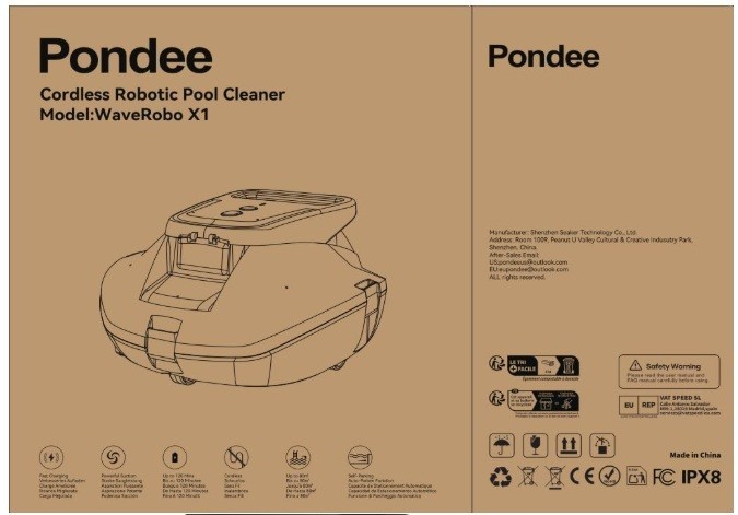 X1 Robotic Pool Vacuum, Cordless Pool Cleaner with 120 Mins Runtime, Auto-Parkin