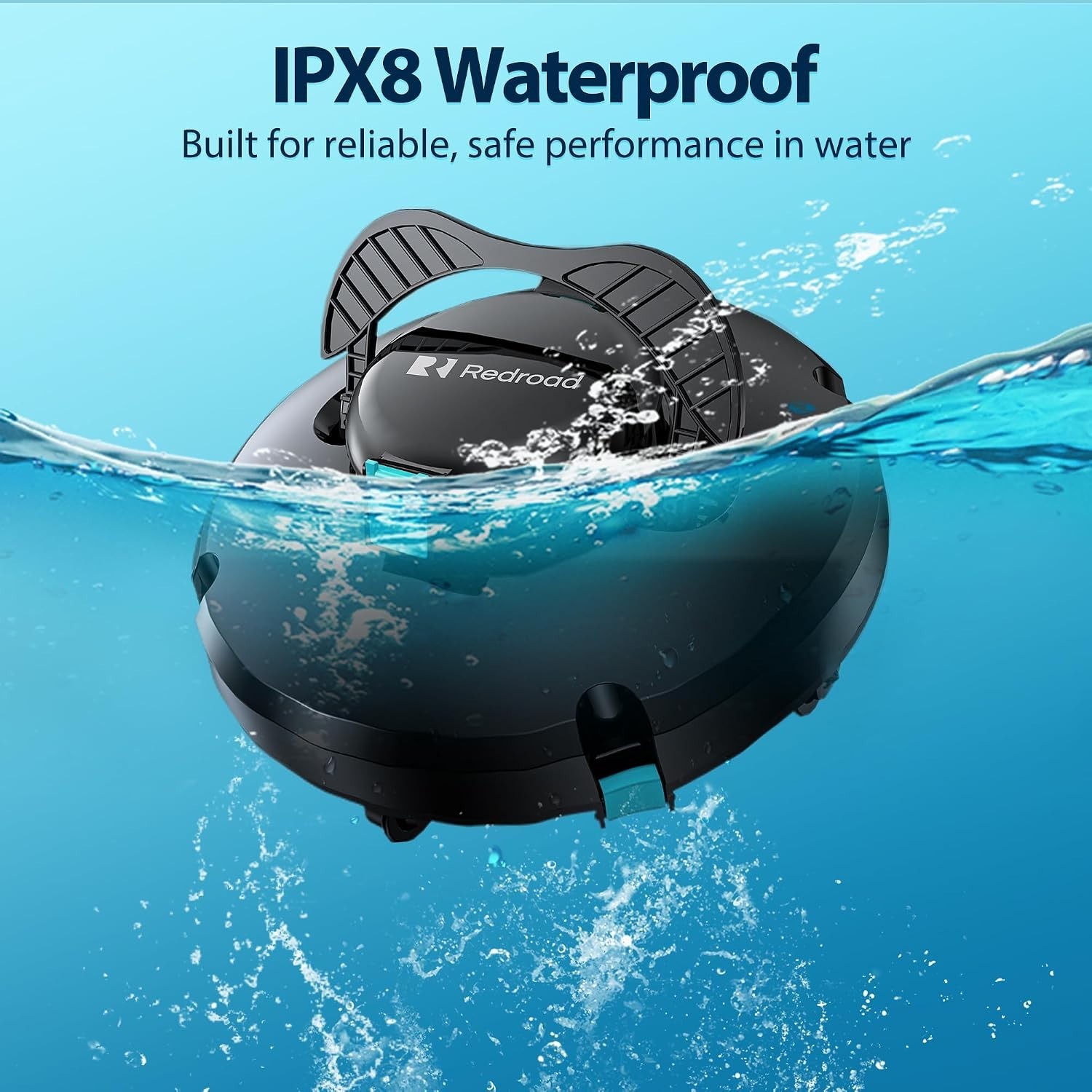 Automatic Pool Vacuum with Powerful Suction – Ideal for Pools Up to 1200 Sq.Ft