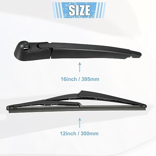 Rear Windshield Wiper Blade Arm Replacement Set OEM Quality Fit for Honda