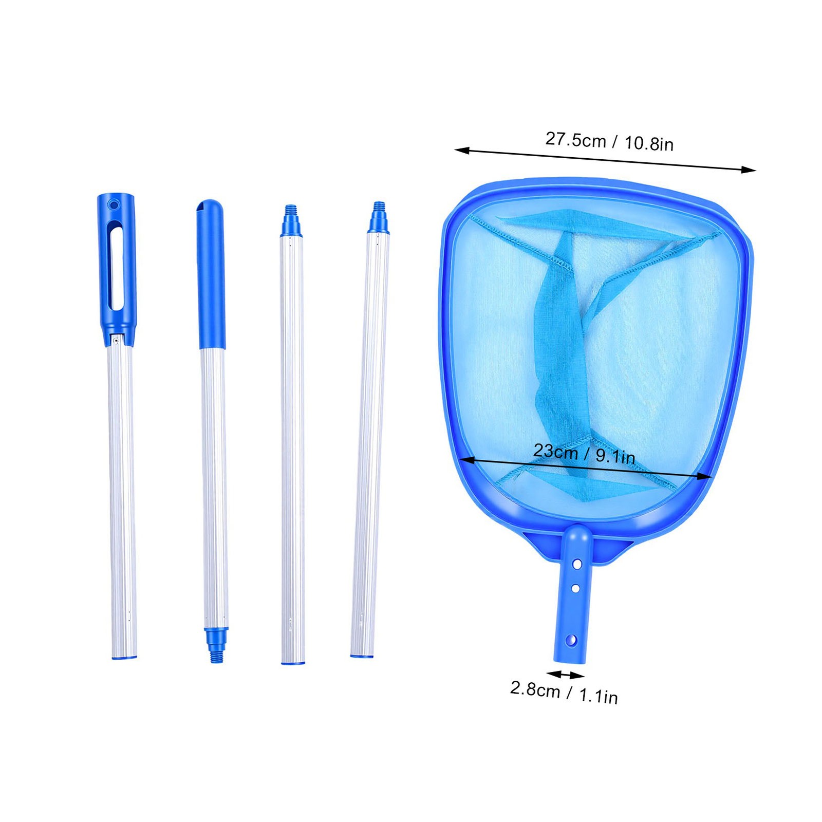 4 Section Pool Skimmer Net Portable For Small Pool Cleaning V1
