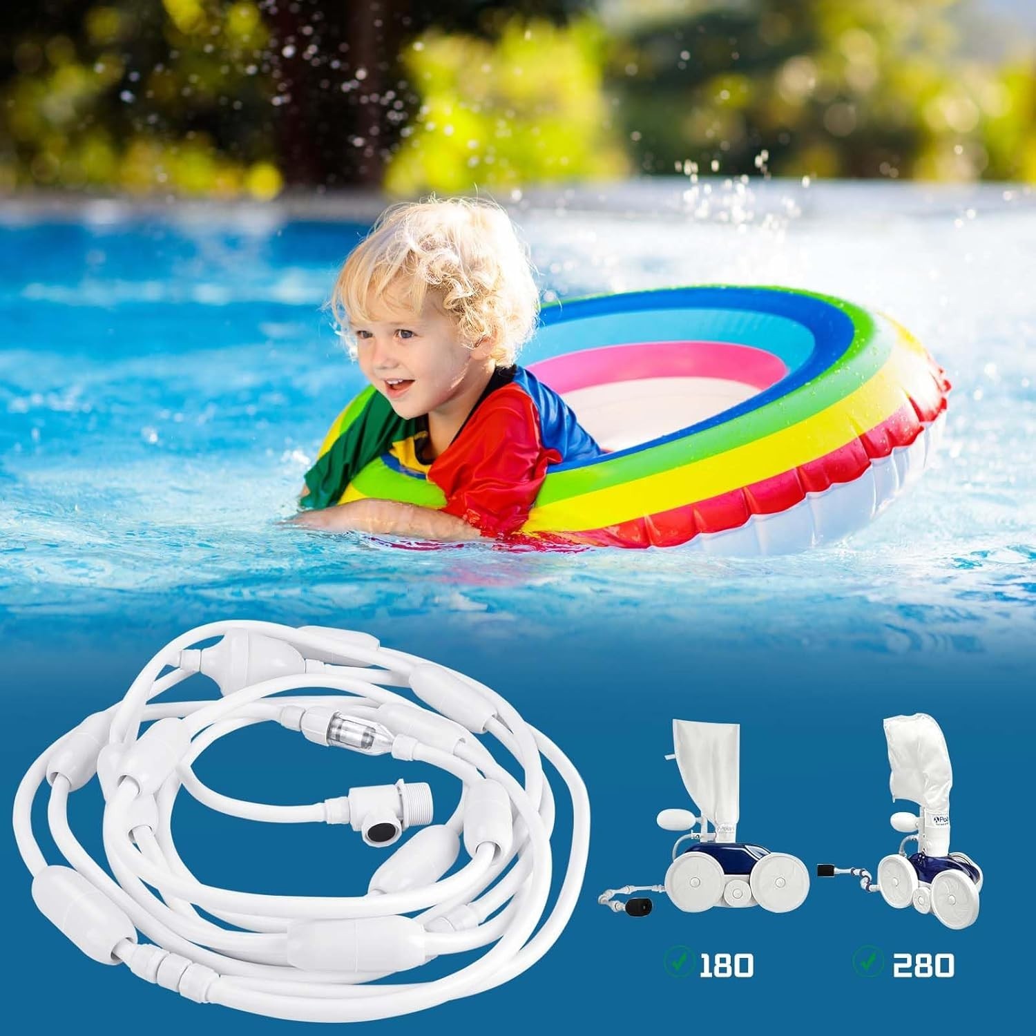 Pool Cleaner Feed Hose Replacement for Zodiac Polaris 280 380 180 3900.